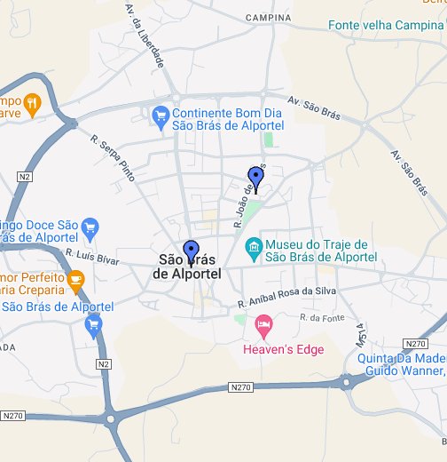 São Bras de Alportel - Google My Maps