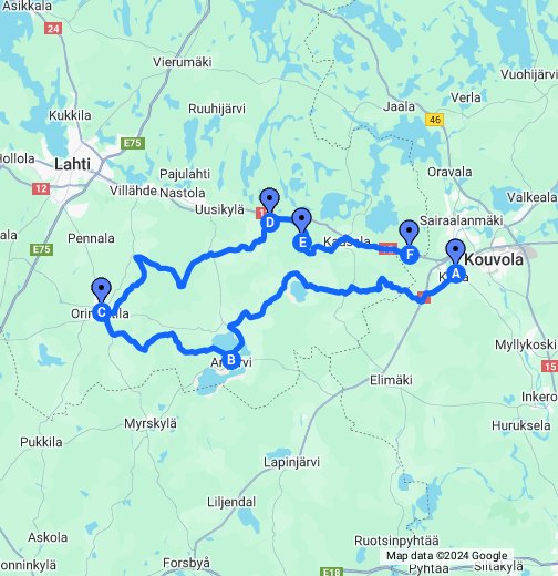Artjärvi orimattila kausala - Google My Maps