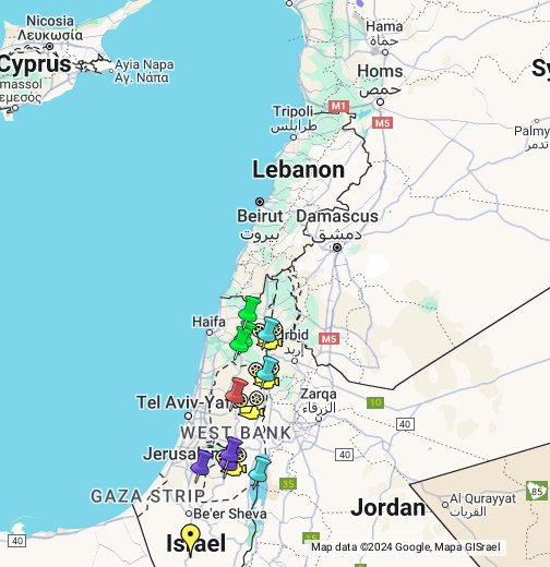 Israel Tierra De Jesús Google My Maps