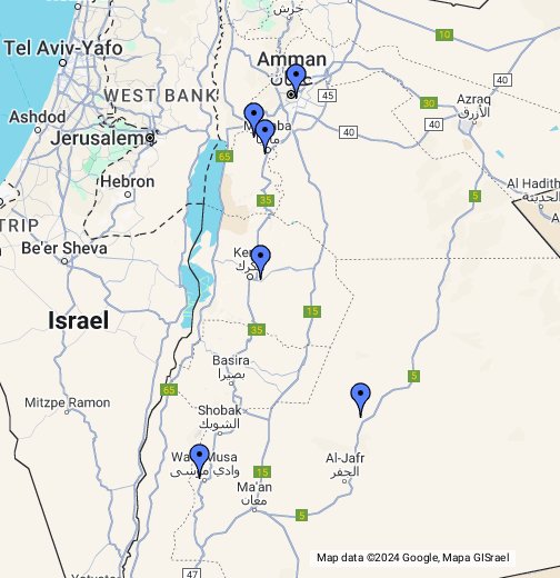 Jordania Petra Google My Maps