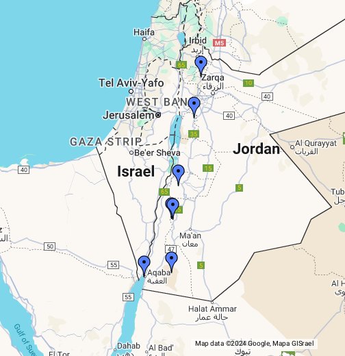 Jordania Google My Maps