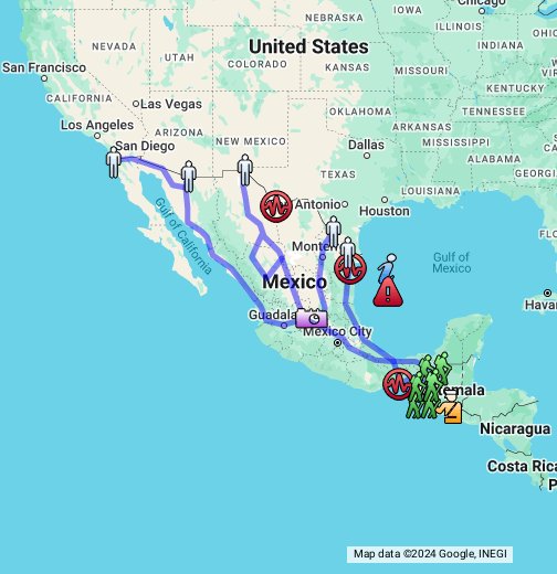 Ruta De Migrantes Google My Maps