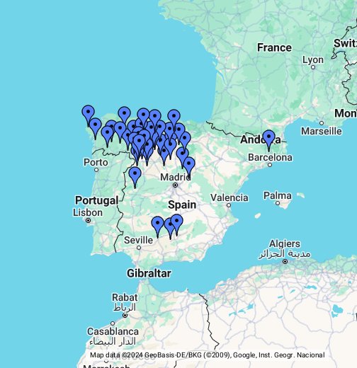 Distribución del Lobo Ibérico - Google My Maps