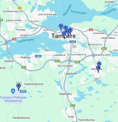 Tampere – Google My Maps