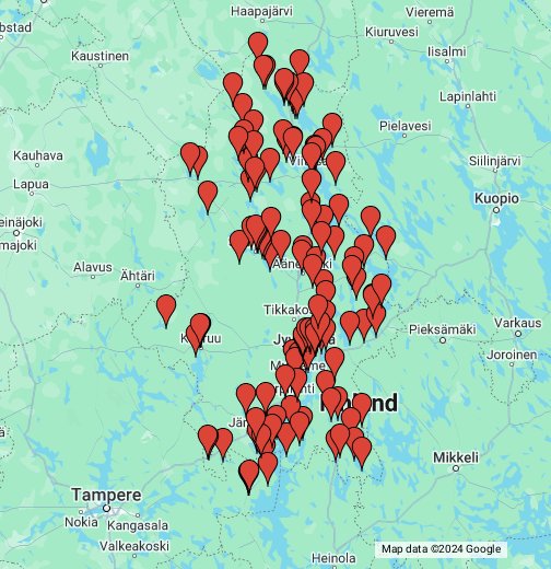 Keski-Suomen veneluiskat_lisätietopyynnöt – Google My Maps