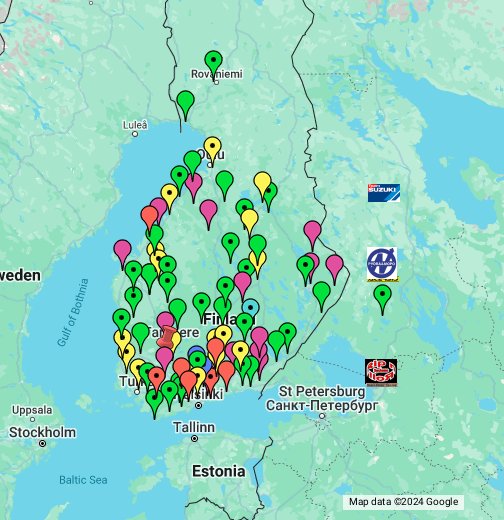 kotka kartta google maps Suomen crossiradat – Google My Maps kotka kartta google maps