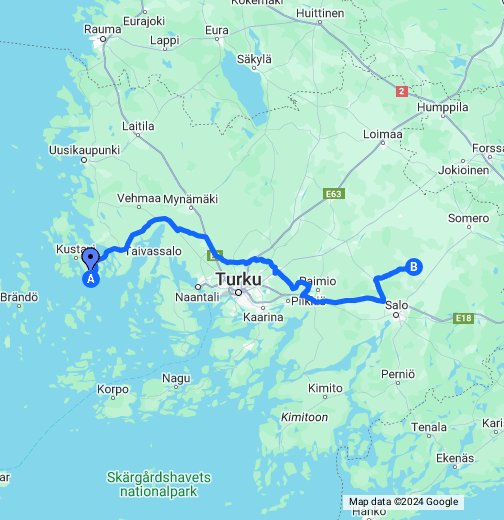 Kustavi - Kuusjoki – Google My Maps