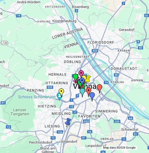 Wien museot kartalla – Google My Maps
