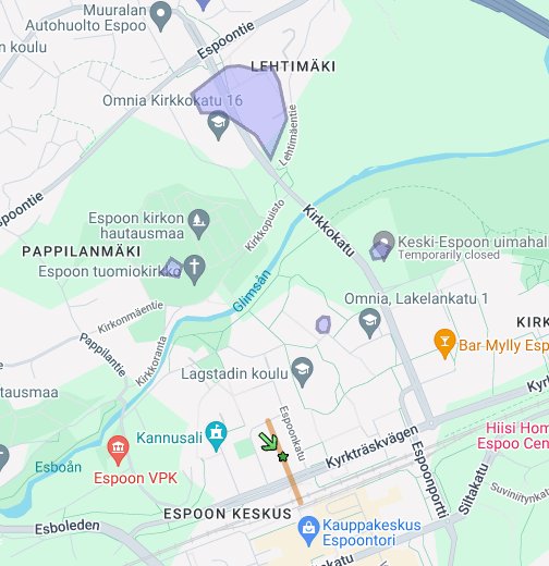 Galleria Espoonsilta – Google My Maps