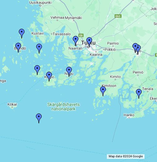 Åboland – Google My Maps