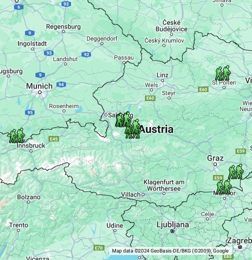 Itävallan kartta vaellus – Google My Maps