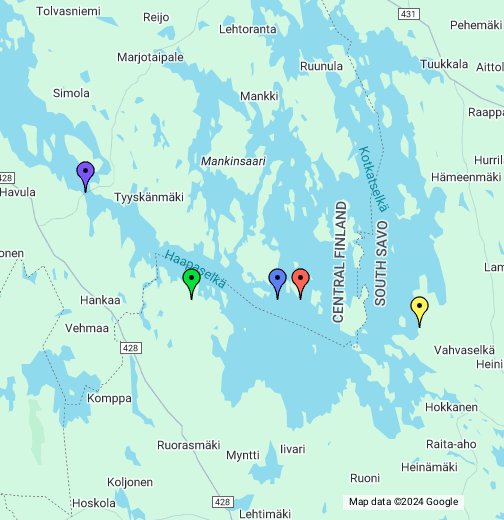 Möykkysaaren laavu, Suontee – Google My Maps