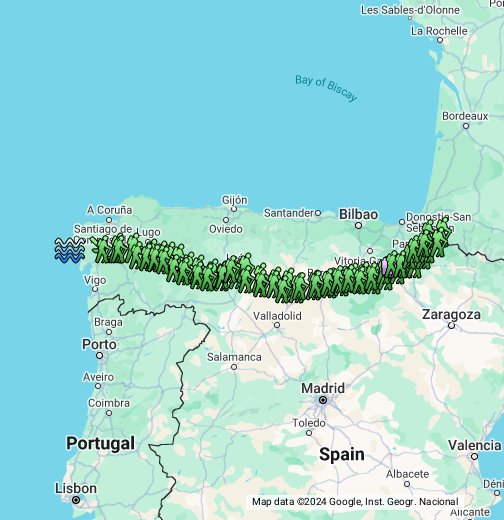 Cammino di Santiago de Compostela - Google My Maps