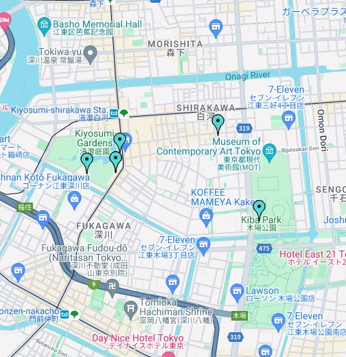 清澄白河デート Google マイマップ
