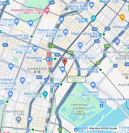 アクセア汐留プロダクションセンター Google マイマップ