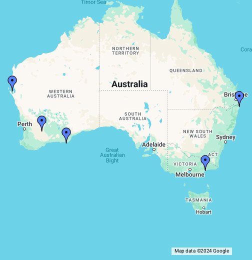 オーストラリア Google マイマップ
