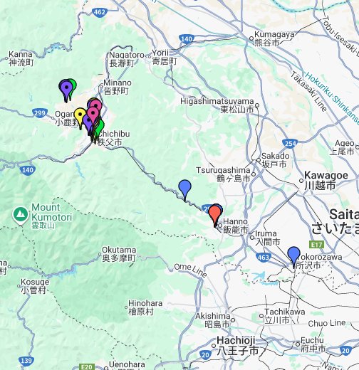 あの日見た花の名前を僕達はまだ知らない 舞台探訪 聖地巡礼 マップ Google マイマップ