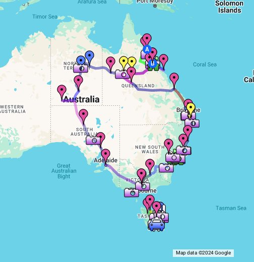 オーストラリアルートマップ Google マイマップ