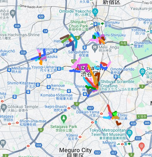 東京都渋谷区 Google マイマップ