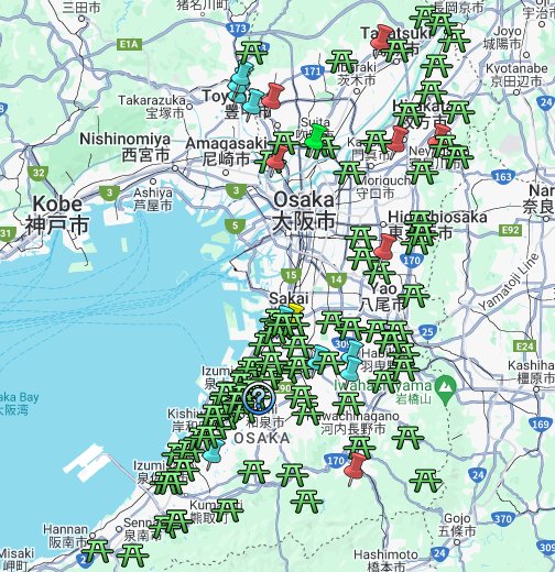 御朱印神社 大阪 旧 Google マイマップ