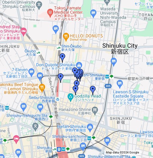 新宿地図 Google マイマップ