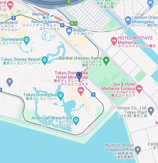東京ディズニーシー Google マイマップ