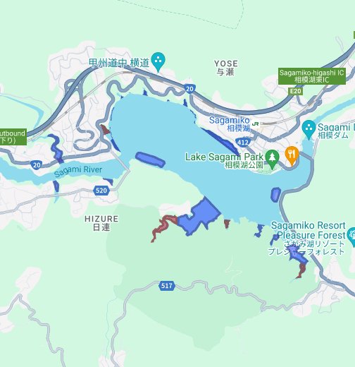 相模湖ブラックバスポイント Google マイマップ