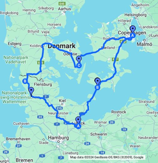 kart over nord tyskland Littrartur Nord Tyskland Og Danmark Google My Maps kart over nord tyskland