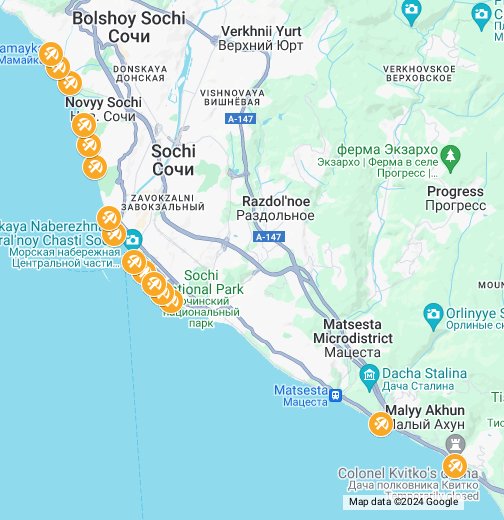 Погода в сочи на карте. Пляжи Сочи на карте. Карта пляжей Сочи с названиями. Карта города Сочи с пляжами. Галечные пляжи Сочи карта.