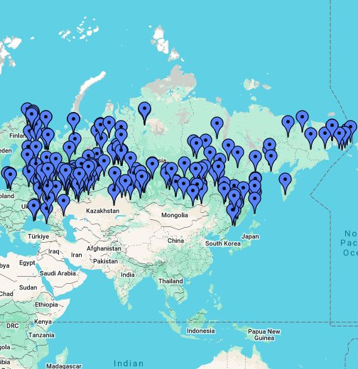Карта россии гугл карты