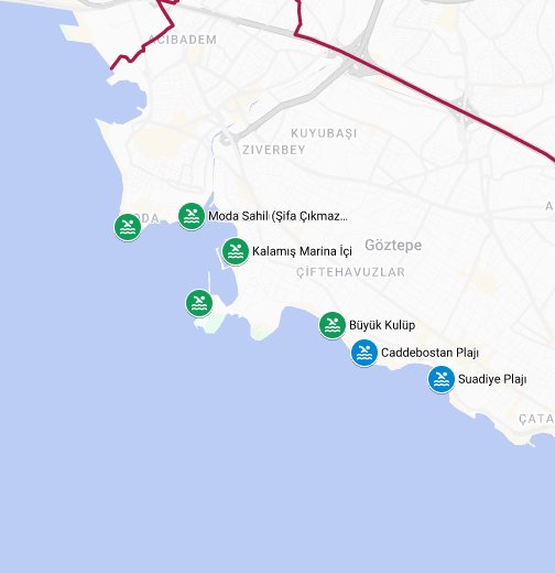 Kadıköy İlçesi Deniz Suyu Analiz Sonuçları 2023 - Google Haritalarım