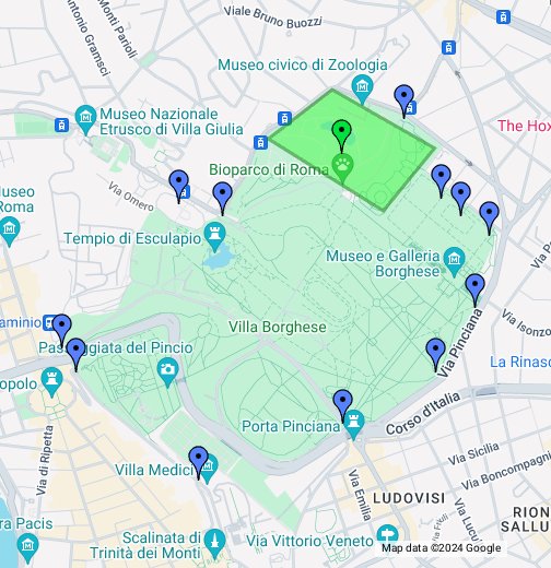 Villa Borghese Google My Maps
