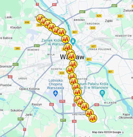 Metro Warszawa - Google My Maps