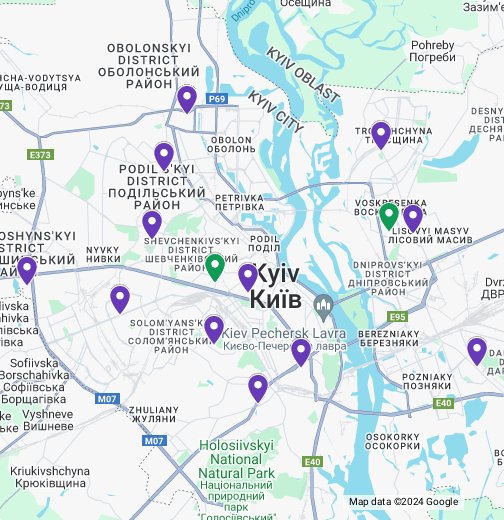 Травмпункти Києва - Google My Maps