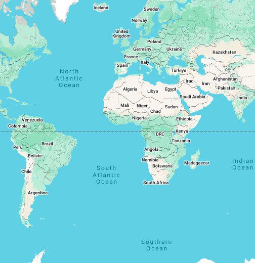 Karta Världen Google | Karta Mellersta