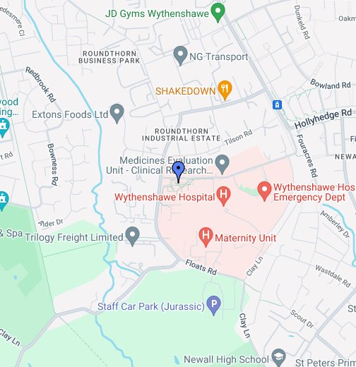 Wythenshawe Hospital Departments Map