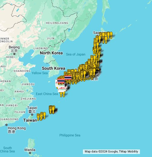 日本の中のタイ - Google My Maps