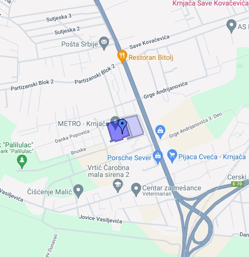krnjaca mapa METRO Cash & Carry Srbija   Beograd, Krnjača   Google My Maps krnjaca mapa