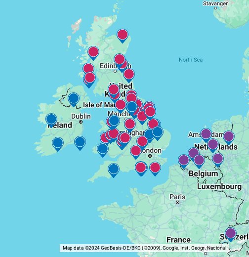 Europa Caravans UK Agents - Google My Maps