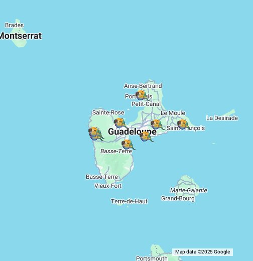 Bayatropic à la Guadeloupe Google My Maps