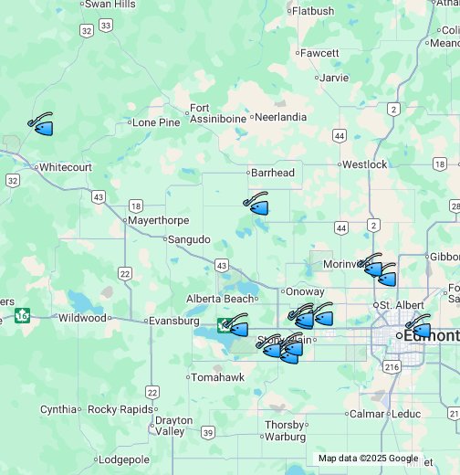 Fishing Time Alberta Trout Lakes Zone PP2 Google My Maps