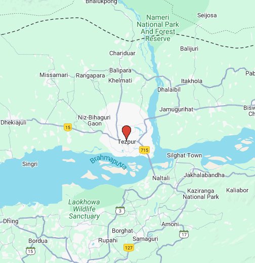 tourist map of tezpur