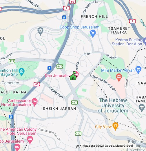 jerusalim mapa Regency Hotel Jerusalem   Google My Maps jerusalim mapa