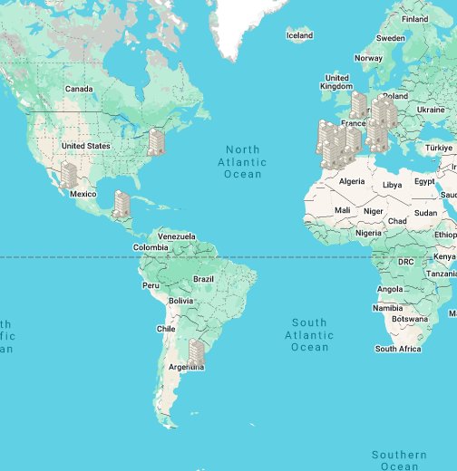 Mapa del mundo - Google My Maps