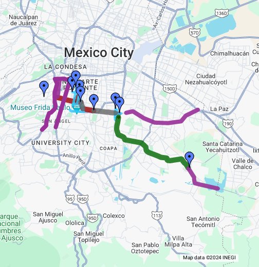 Metro línea 12 - Google My Maps