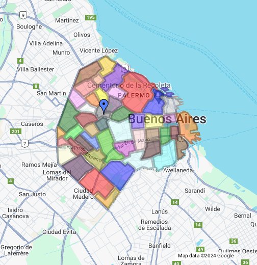 Buenos Aires Barrios - Google My Maps