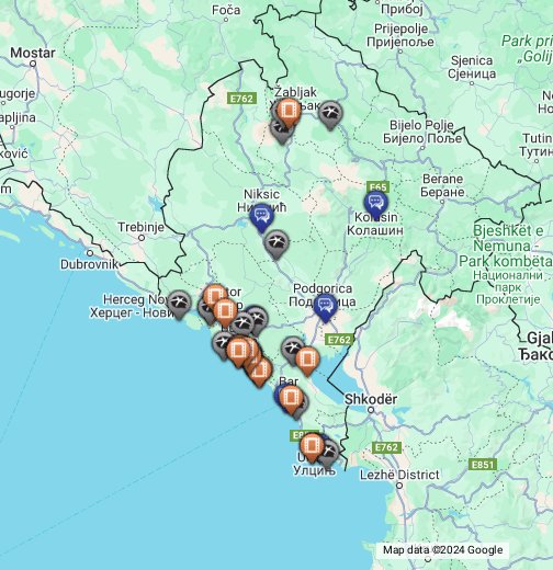 krimovica crna gora mapa Montenegro Virtual Map   Google My Maps krimovica crna gora mapa