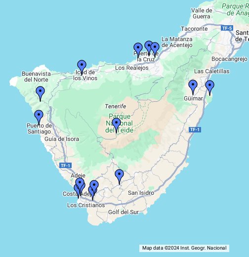 Top 15 atractii in Tenerife - Google My Maps