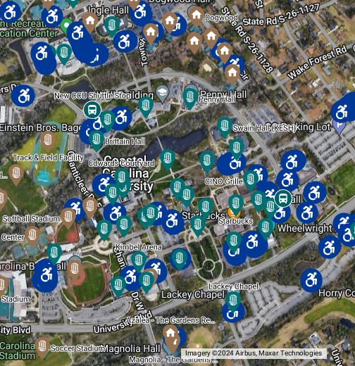 CCU Campus Map - Google My Maps