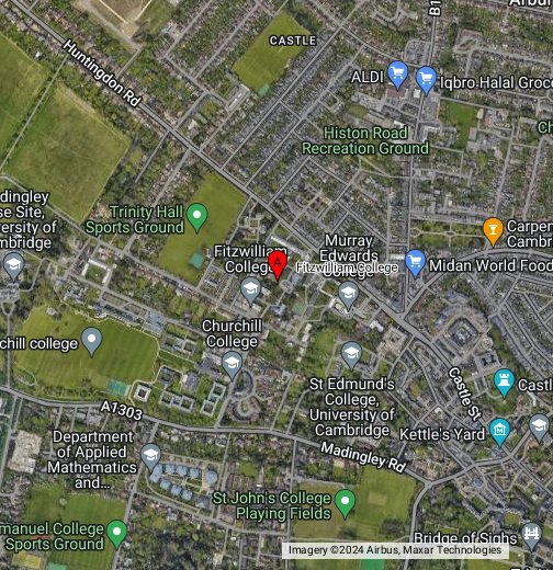 map of cambridge colleges Fitzwilliam College Cambridge Google My Maps map of cambridge colleges